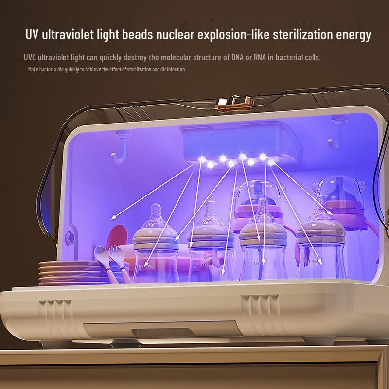 Стерилизатор для детских бутылочек и посуды, стойка для хранения с пылезащитной крышкой
