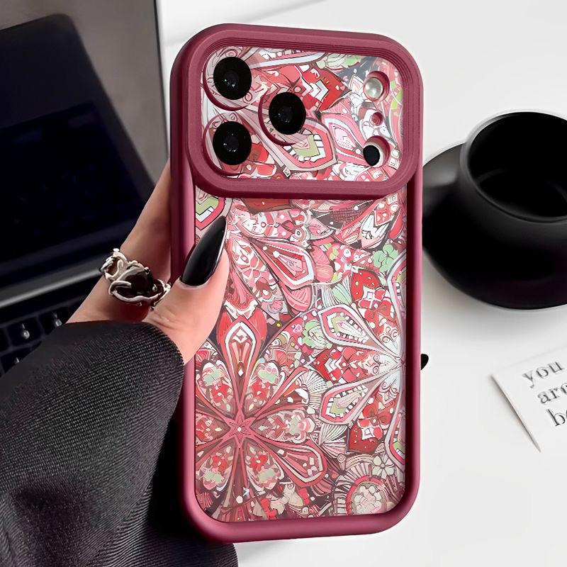 Мягкий чехол из ТПУ для iPhone 17 Pro 15 16 Pro Max 14 13 Pro Max 16e 17e Ретро Узор Луна Звезда Конфетный Цвет Силиконовый Чехол