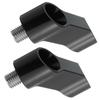 2x 10MM M10 Мотоциклетный удлинитель для зеркала заднего вида, адаптер, черный