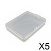 Storage Case Transparent PP Box with Secure for Business Cards Beads Jewelry Craft Supplies