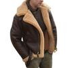 Men's Solid Color Zipper Button Pocket Work Jacket Men's Casual Long Coat