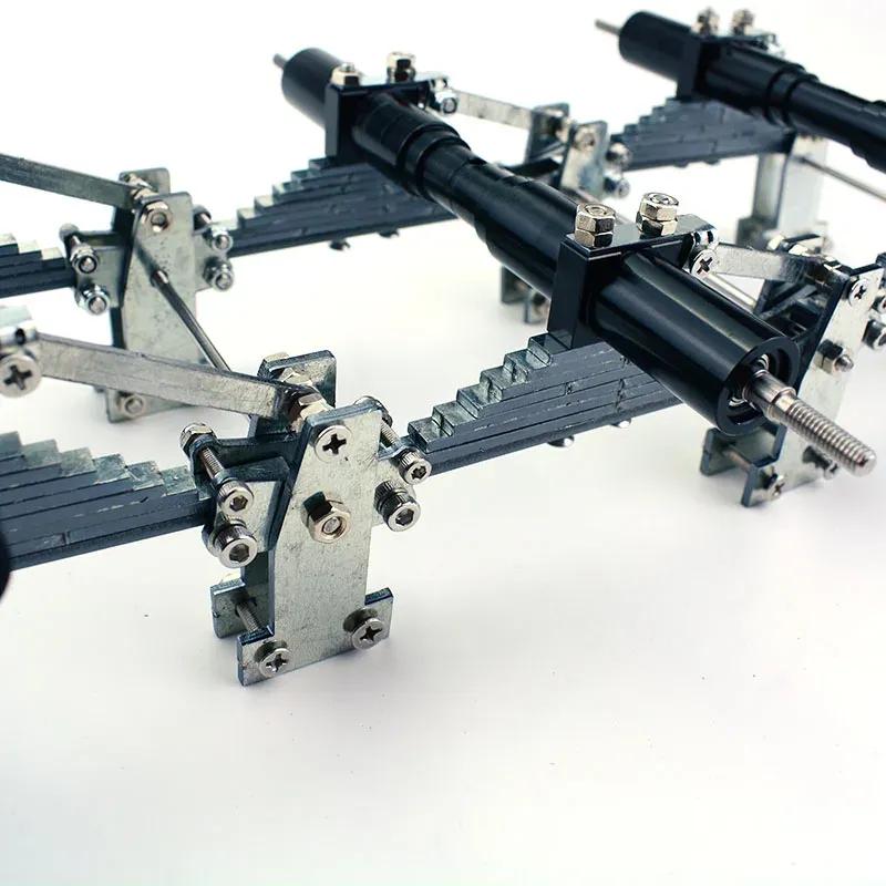 Stainless Steel 2/3 Axis Balance Suspension Kit Steel Plate Trailer for 1/14 Tamiya RC Dump Truck SCANIA 770S VOLVO FH16XL Car