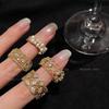 Unique Lace Openwork Ring With Dual Pearl Design Ideal For Fashion Women Forward