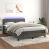 VidaXL Slatted Bed Base with Mattress and LED, Upholstered Bed, Double Bed, Adult Bed for Interior Bedroom, 3134466