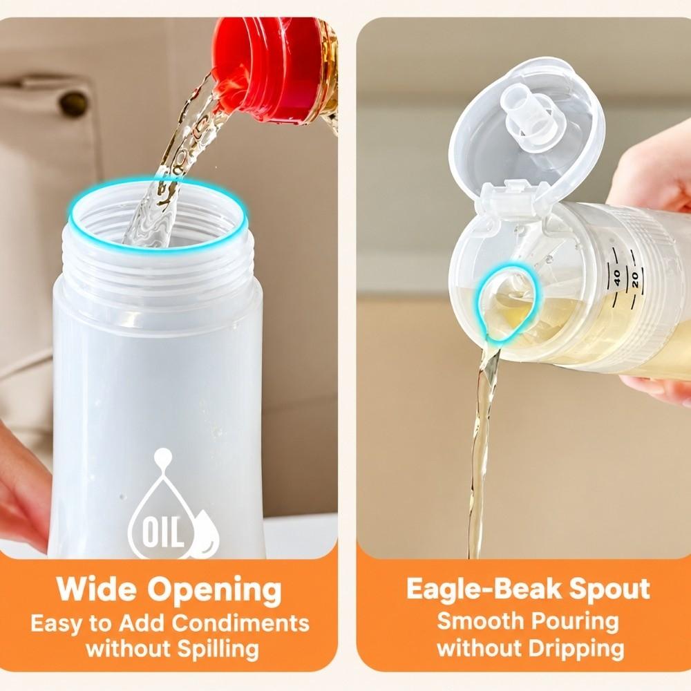 Leakproof Oil Dispenser Bottle Squeeze Soy Sauce Bottle Seasoning Container Home Restaurant