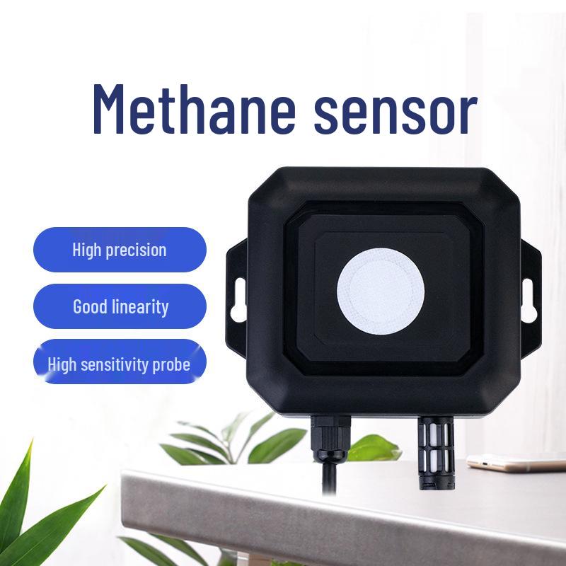 First Industrial CH4 Methane Sensor: Flammable Gas & Biogas Monitoring with Electrochemical Technology & Wireless Transmission
