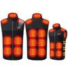 Electric Heated Battery Sizes Adjustable 13 Front and Back Heating Large USB 3 Temperature Heat Electric Heated Cold Weather and Vest,