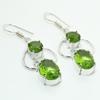 Peridot Gemstone Handmade Fashion Drop Dangle Jewelry Earrings 2.40" Q5f24