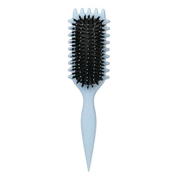 1pc Nylon Bristle Curl Defining Styling Brush for Dry Hair, Anti-frizz Detangling Hairbrush for Men and Women, Enhances Curl Definition and Separation