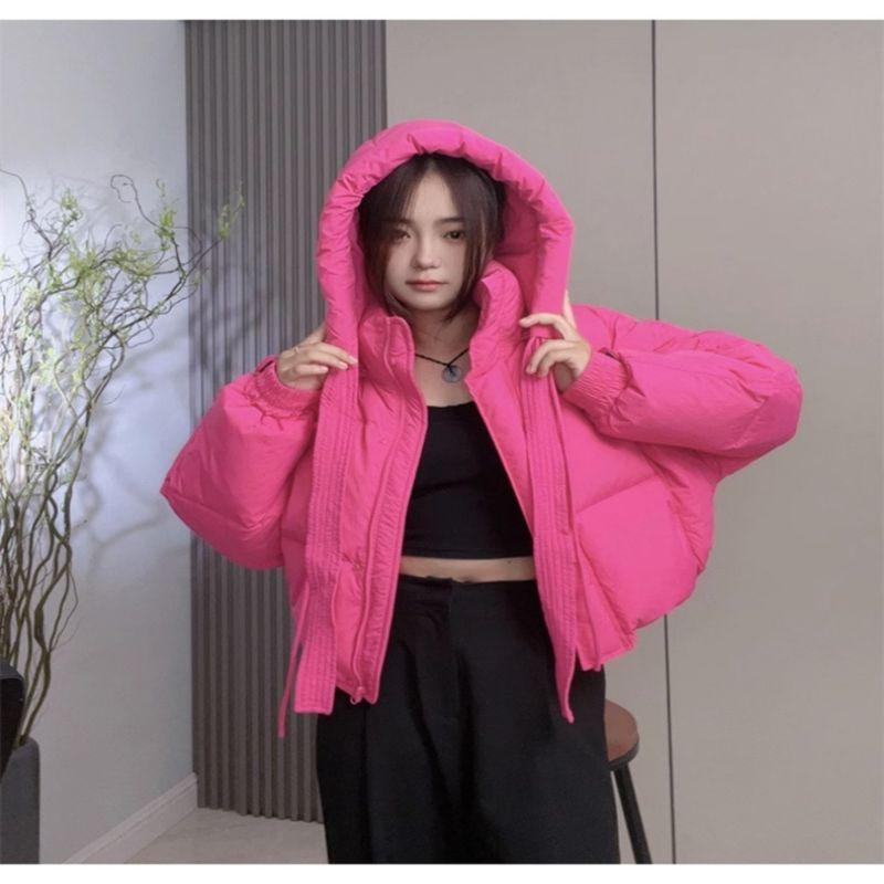 Women's Short Down Jacket Winter Loose White Duck Down Jacket