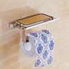 Stainless Steel Bathroom Paper Phone Holder with Shelf Mobile Phones Towel Rack Toilet Paper Holder ARI