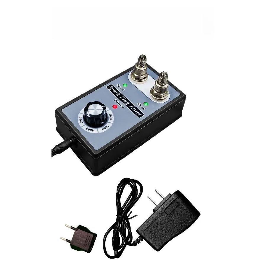 Spark Plug Tester Double hole Diagnostic Tool Car 12V Spark Tester 0-5000rpm Auto Engine Ignition Detector Tools