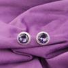 Natural Iolite 925 Silver Engagement Stud Post Sisters Gift Anniversary Earrings EE-147-2