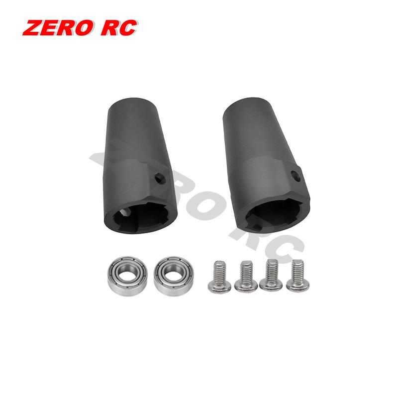 RC 1/10 CAR Axial SCX10 Upgraded accessories METAL Front Knuckle + Steering Link Rod + C Hub Carrier + Rear Axle Lock Out