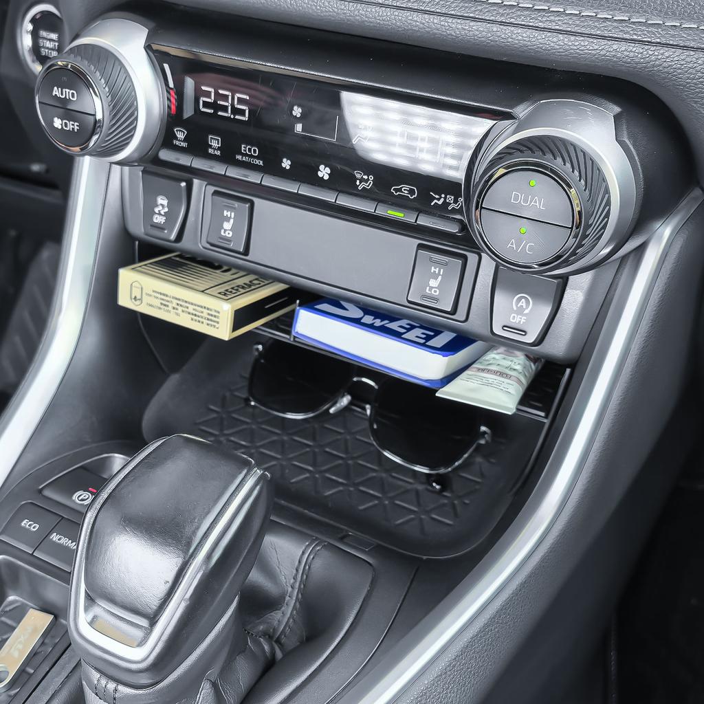 Органайзер-лоток на переднюю центральную консоль для Toyota RAV4 и RAV 4 Prime 2019-2025 годов выпуска, органайзер для телефона с разделителями, место для хранения рычага переключения передач, автомобильный бокс