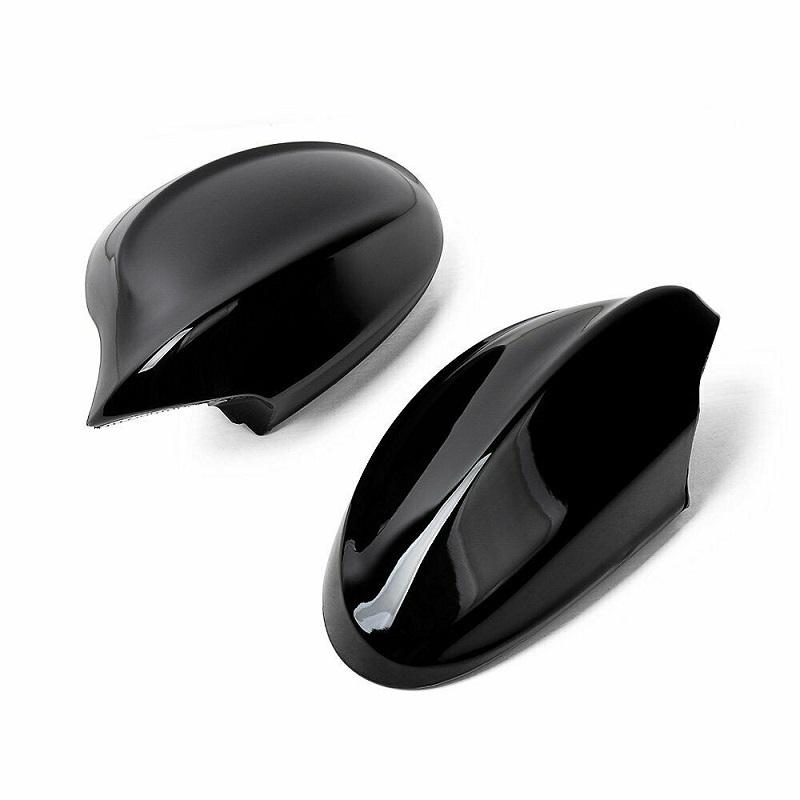 2PCS Gloss Black Side Mirror Cover Caps for BMW E90 2006-2008 318i 320i 323i 325i 328i 51167135097+51167135098