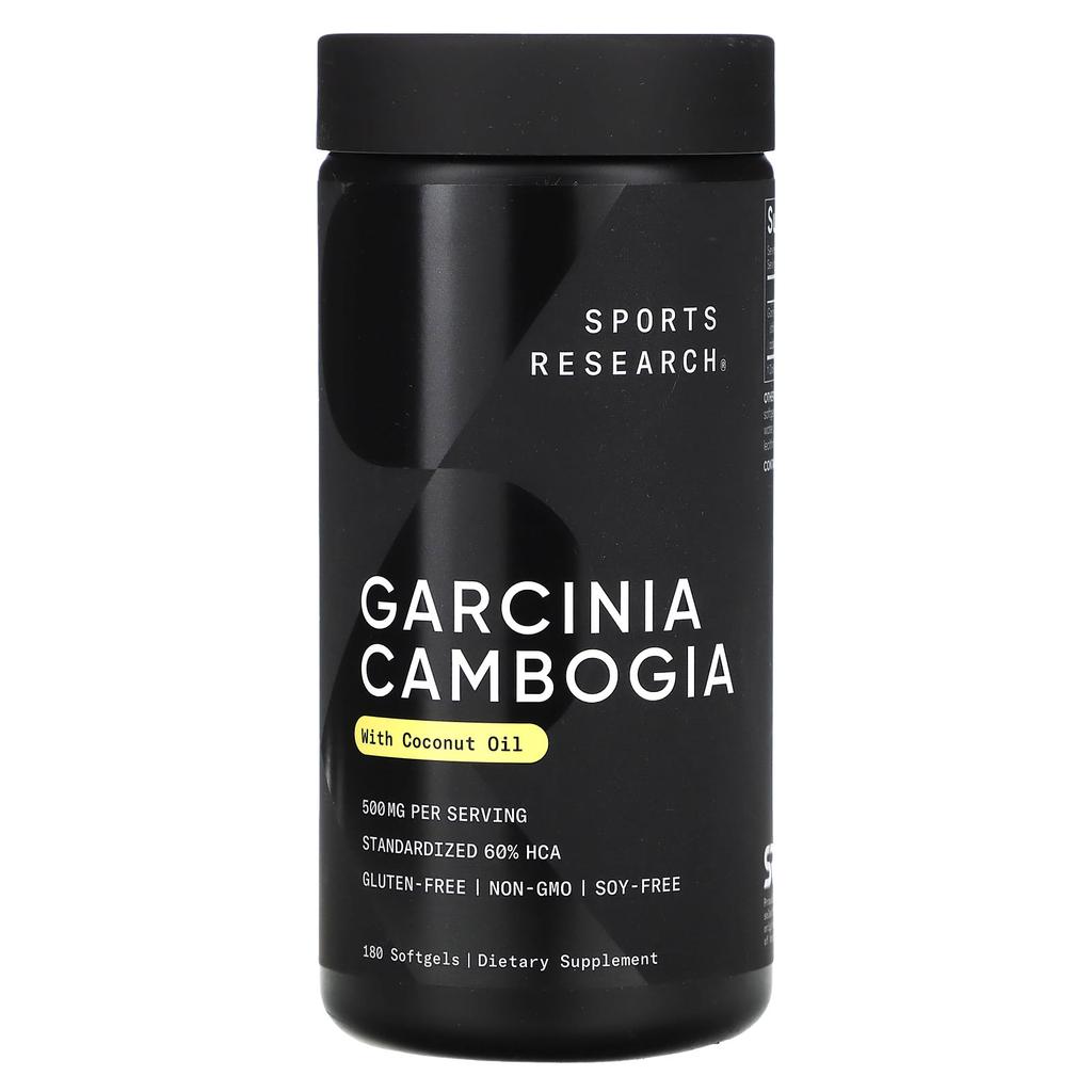 Garcinia Cambogia with Coconut Oil, 500Mg, 180 Softgels