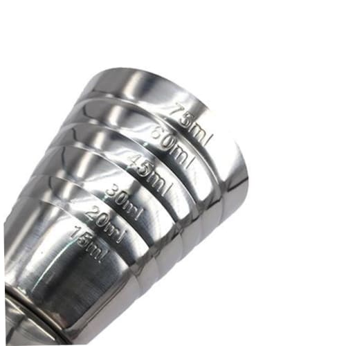 LABRIMP Мерный стаканчик для джиггера, 75 мл, из цельной нержавеющей стали