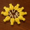 clean Sponge Yellow Feeding Bottle Brushes Pacifier Cleaner 360 Degree Rotating Baby Nipple Brush