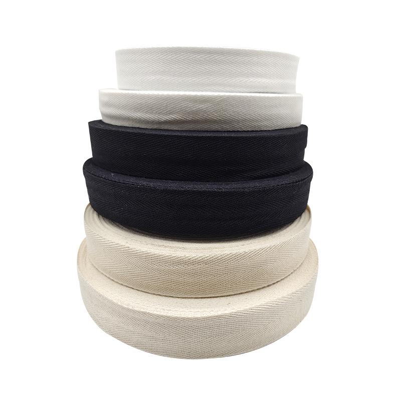 В наличии. Декоративная лента для воротника в елочку из хлопковой пряжи с саржевым плетением на тему Хэллоуина — прочная и утолщенная.