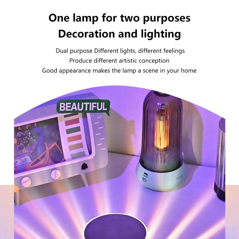 Led Crystal Table Lamp 3/16 Colors Rechargeable Romantic Diamond Lamp Bedroom Bedside Night Light