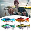 5Pcs Multi-Jointed Swimbait Fishing Lures with Treble Hooks Realistic Looking Bright Color Reusable Hard Baits Artificial Lures