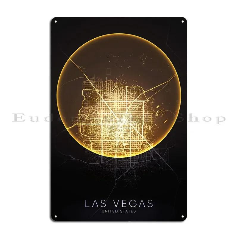 Las Vegas Nevada Metal Plaque Poster Plates Club Cave Design Wall Mural Tin Sign Poster
