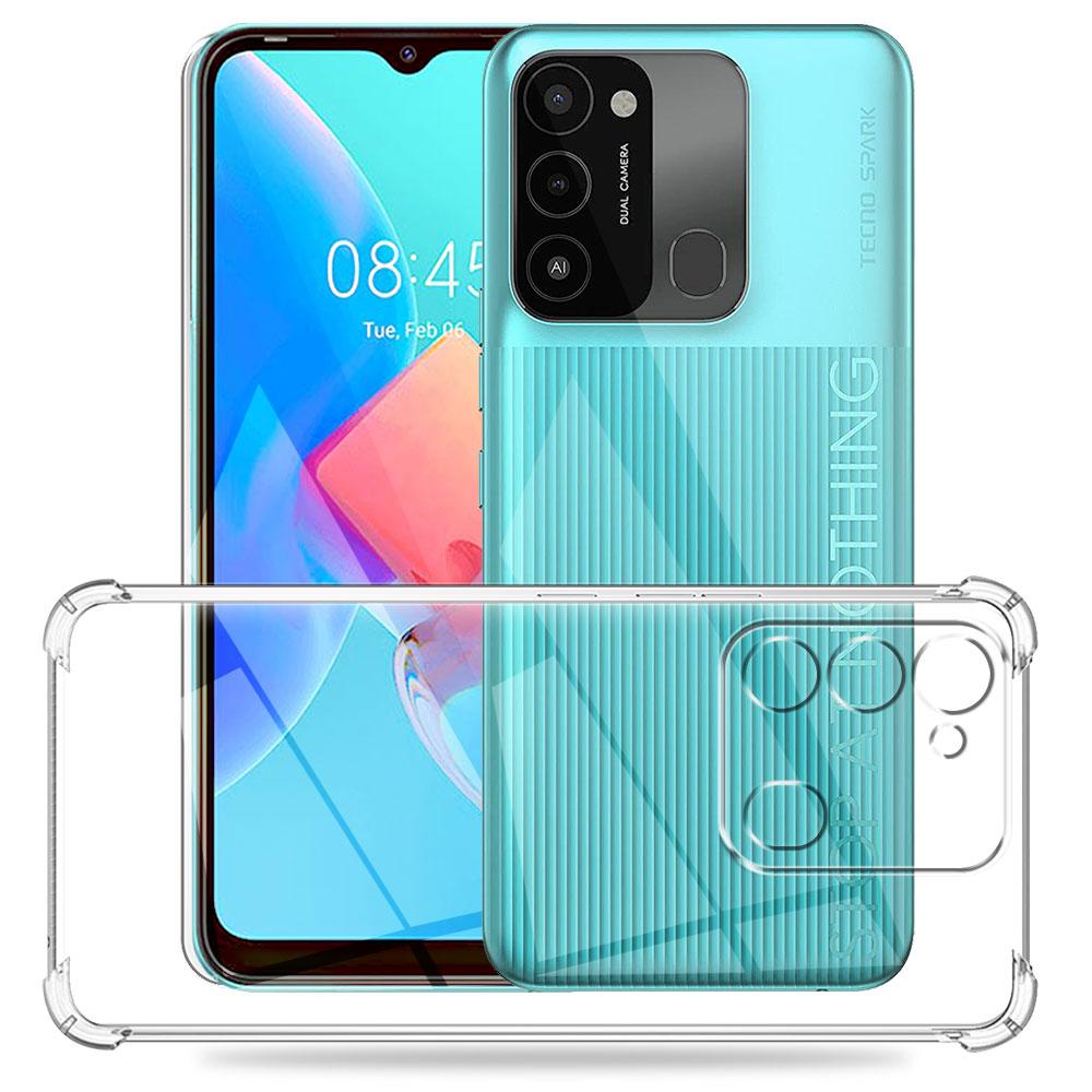 Для Tecno Spark 8C Чехол Прозрачный Противоударный Силиконовый Мягкий Чехол Для Телефона Чехлы Для Spark 8C Coque Для Tecno Spark 8P Прозрачный Фундамент