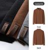 MONTAGUT Men's Autumn/Winter Stand-Collar Wool Blend Pullover Sweater