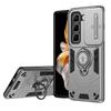 Гибридный противоударный чехол-броня для Infinix Hot 50 60i 4G 60 Pro Plus Сдвижное окно Металлическое кольцо-держатель ТПУ Пластиковая крышка для телефона