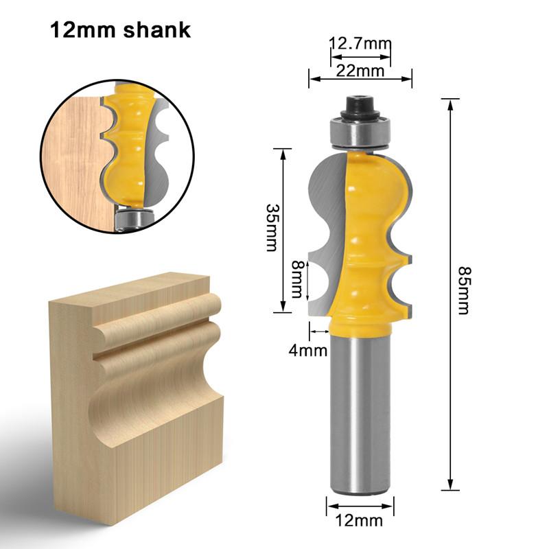 Специальная архитектурная линейная фреза, фреза для деревообработки, фрезерная фреза для древесины, торцевая фреза 6 мм 1/4 дюйма, 8 мм 12 мм 1/2 дюйма, хвостовик