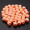 50pcs/lot Barrel Shape Rainbow Striped Resin Beads Big Hole Spacer Beads DIY Bracelet Necklace Jewelry Making Accessories