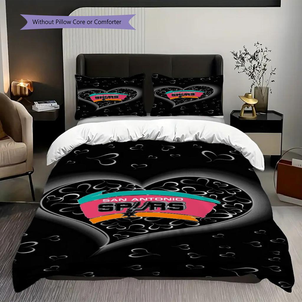 Urban Basketball Culture Bedding(1 * duvet cover + 2 * pillowcase, without core)Christmas birthday gift Bedding set Duvet cover and pillowcase