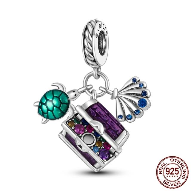 The New Pendant Beaded Charms Fit Bracelet 925 Sterling Silver Women DIY Fine Jewelry