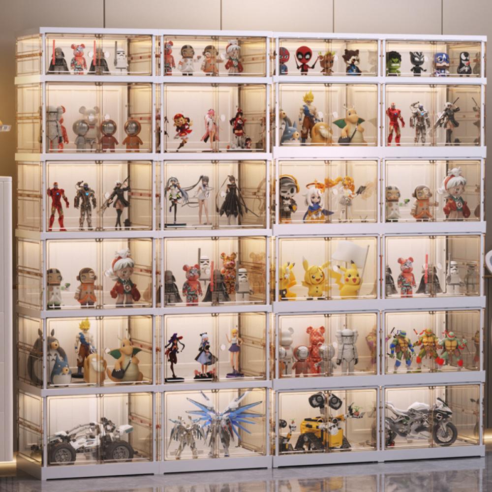 Stackable Multiple Layers Shoe Rack Pressure-Resistant Clear Shoe Storage Cabinet With Strong Load-Bearing Capacity Large Size