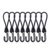 10pcs Outdoor Tent Elastic Rope Cord Hook Portable String Carabiner Hooks Tent Fixing Cord Hook