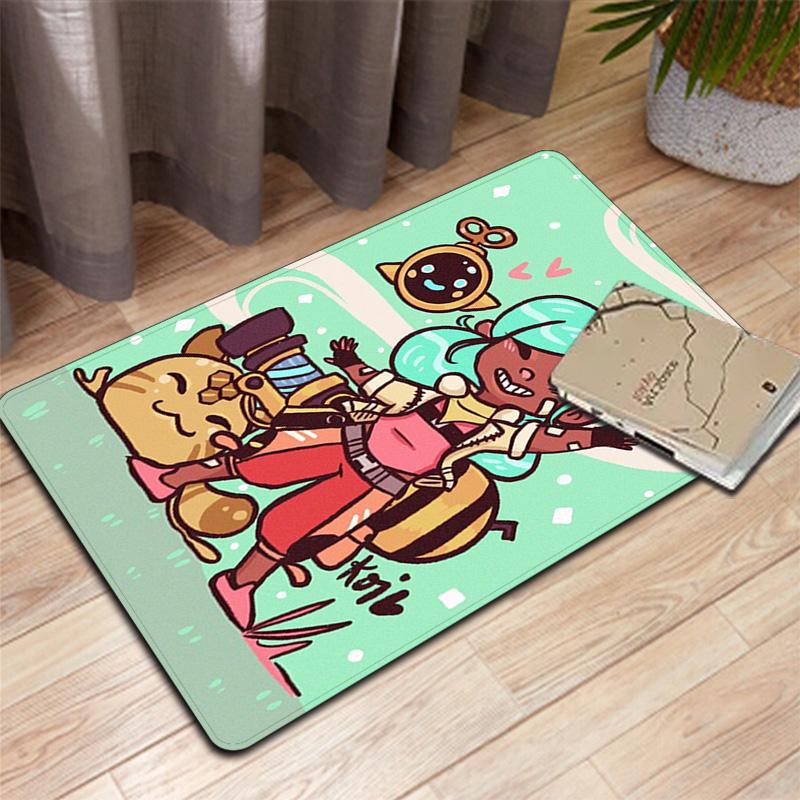 Slime Rancher-inspired fashion design Rug Floor Mat for Living Room or Bedroom Soft and Comfortable Carpet a Gift for Birthday and Holiday.