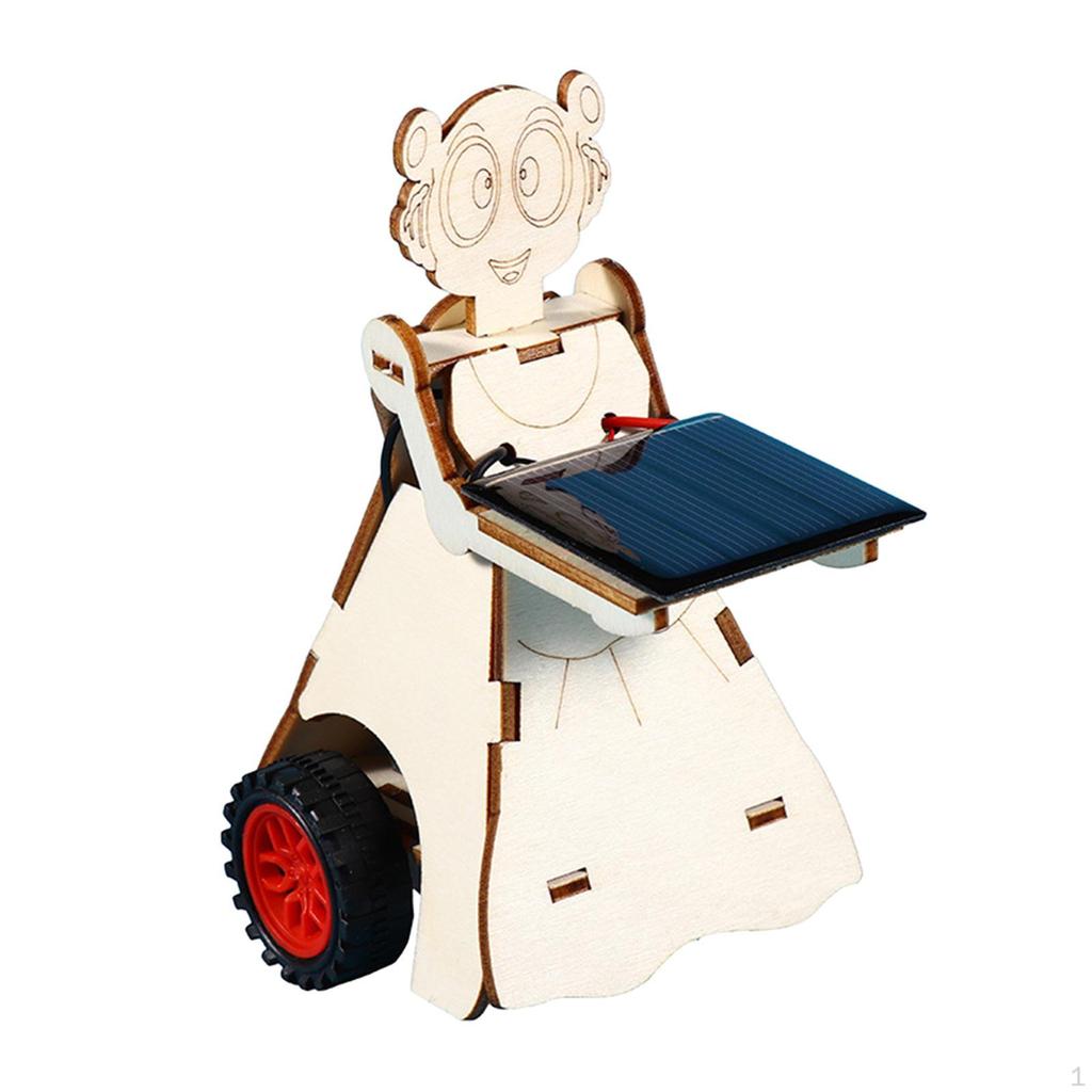 Food Delivery Robot Toy Solar Powered Preschool Learning Science Experiment Kits for Development