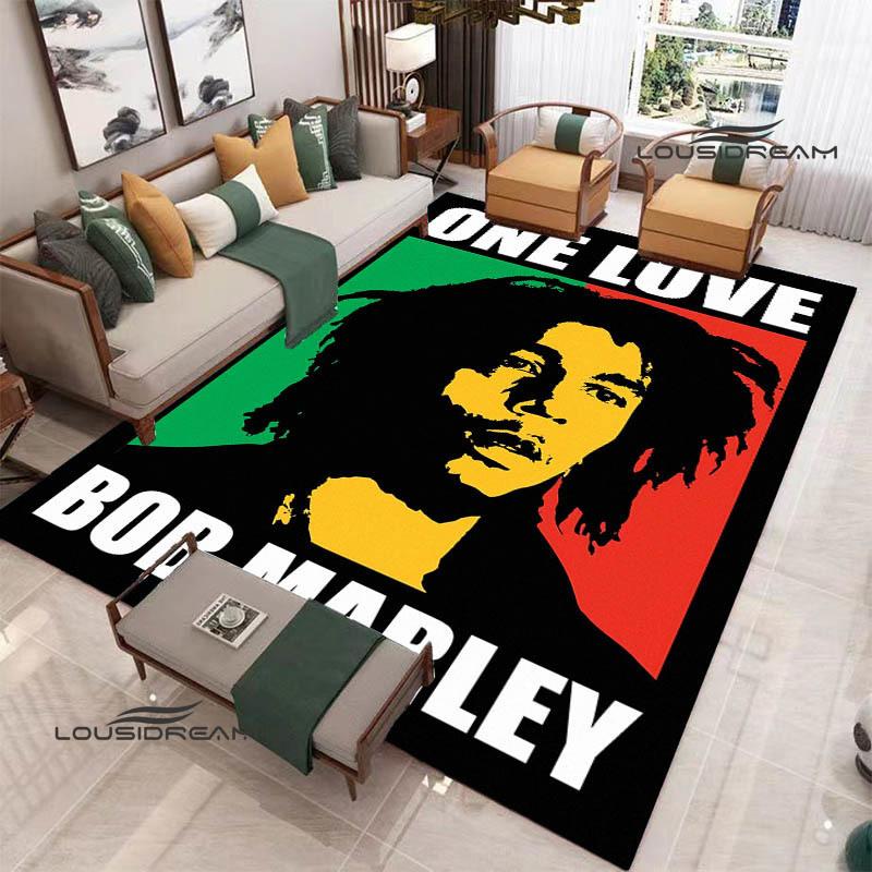 Bob Marley Lion printed carpet Non-slip carpet outdoor carpets area rug Home bedroom decor rug for bedroom birthday gift