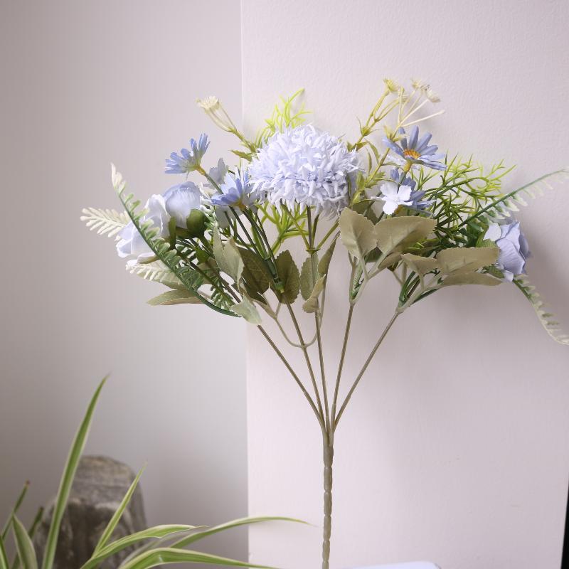 1 шт. Искусственный цветок Свадьба Дом Спальня Украшение Свадебный букет Гортензии Ваза Для улицы