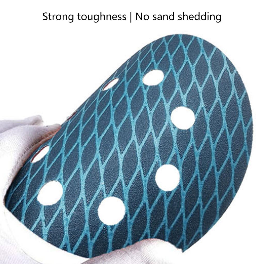 100Pcs/set Orbital Sander Dry Wet Velvet Sandpaper 5inch 8 Hole Sanding Disc Sand Paper Rhombus Sanding Disc Replacement