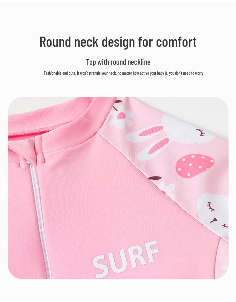 Девочки 2025 Купальник-платье с эффектом похудения: Милый, быстросохнущий, студенческий купальник из трех частей