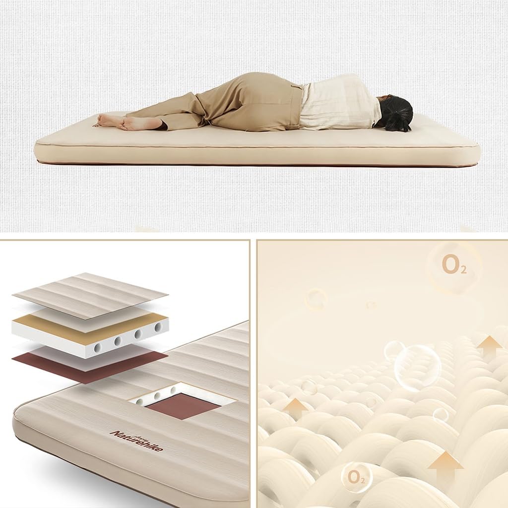 Naturehike Person Air Автоматический надувной воздушный воздушный клапан для предотвращения утечки воздуха Складной кемпинг для сна в песке для предотвращения стихийных бедствий для 1