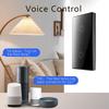 Умный выключатель Tuya WiFi на 2 группы, стандарт США, не требует нейтрального провода, стеклянный сенсорный выключатель света, работает с Alexa Google Home, беспроводной