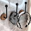 Log Decorative Hook Chinese Style Curtain Side Hook Durable Walnut Curtain Hook  Living Room
