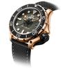 M2Z Diver 200 Сапфировое стекло Черный ремешок Серый циферблат Автоматические 200-008 200M Мужские часы