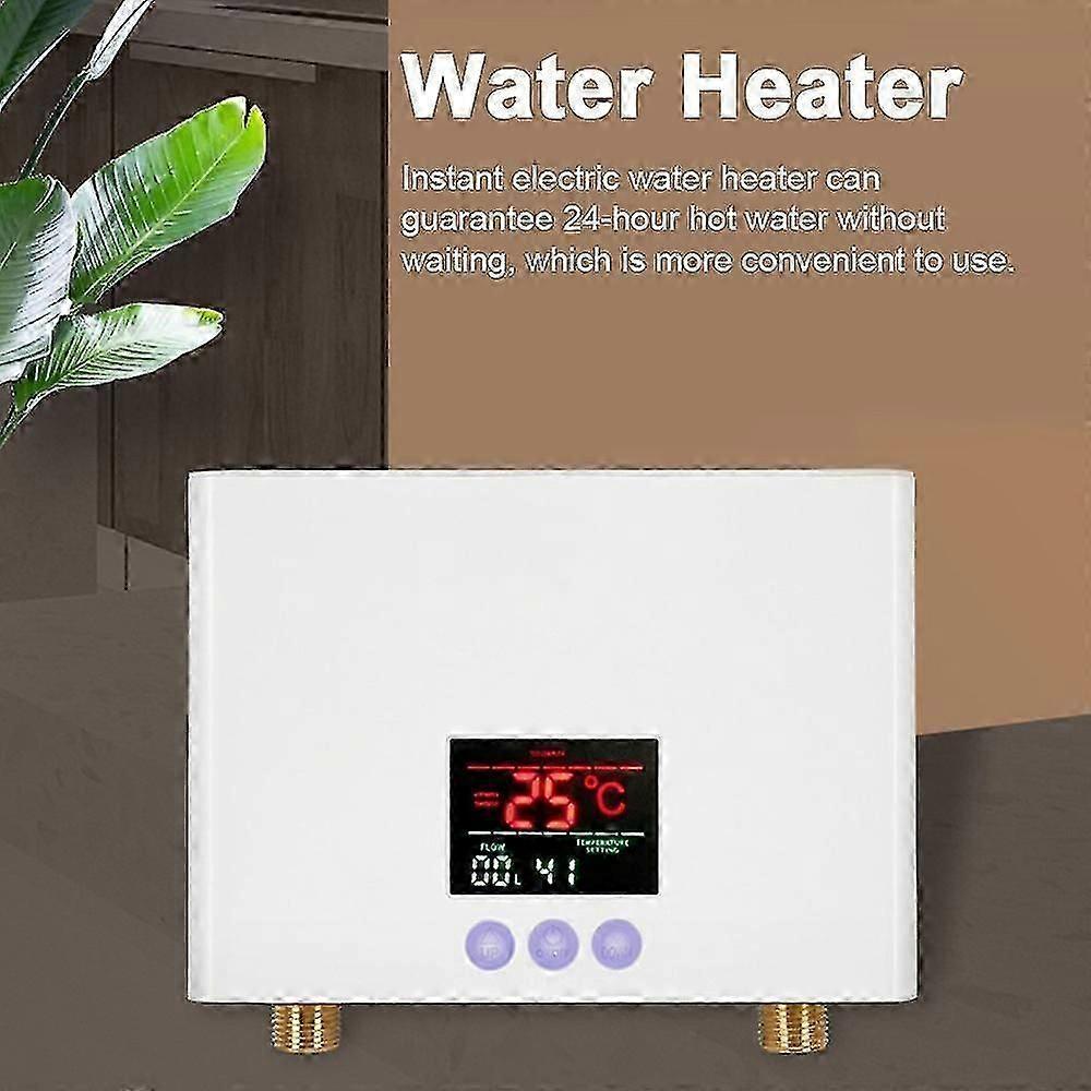 Instant Water Heater 3kw Mini Electric Tankless Water Heater Wall-mounted With Led Display 3-level T