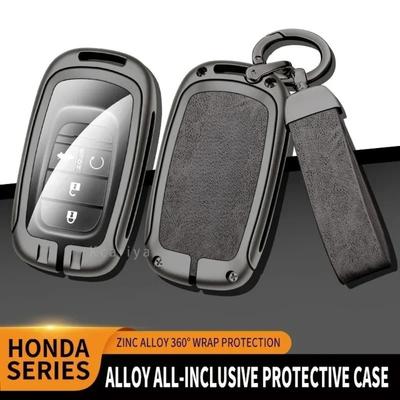 Чехол-брелок из цинкового сплава для ключа автомобиля Honda HRV, Защитный брелок, Сумка для ключей, Бесключевой доступ, Персональный стиль, Аксессуар для интерьера