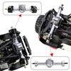 for Axial SCX30 Aluminum Front Rear Axles Set Assembly with Brass Steering Knuckles Steering Link 1/30 RC Crawler Upgrade