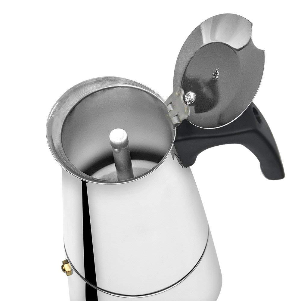 100/200/300/450/600 мл Классический перколятор из нержавеющей стали 304 для офиса и семьи, кофемашина для капучино, восьмиугольный кофейник для мокко-латте, эспрессо-машина